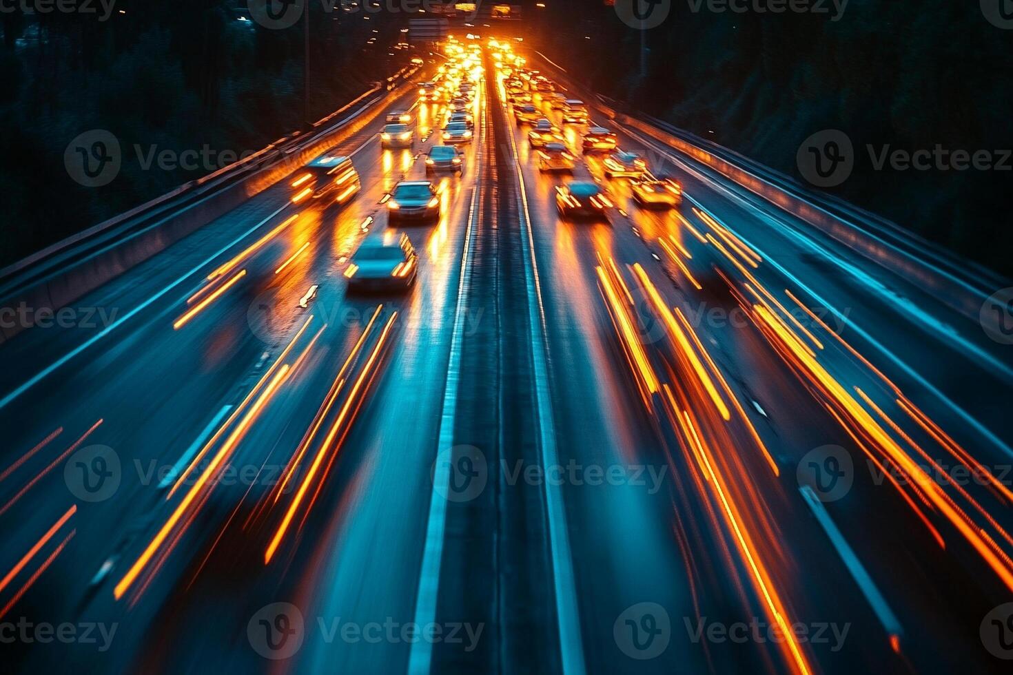 Night Highway Lights photo