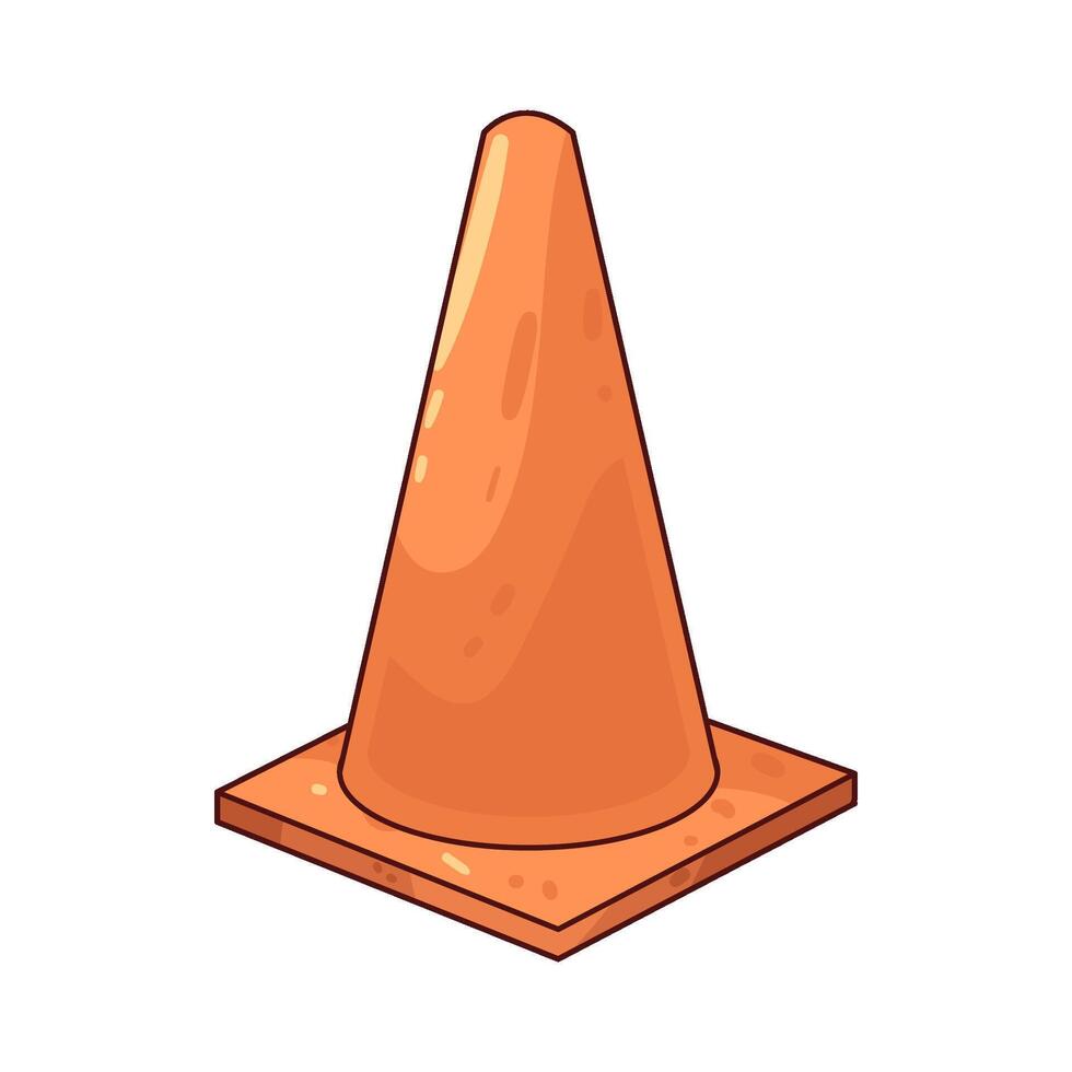 traffic cone illustrations vector