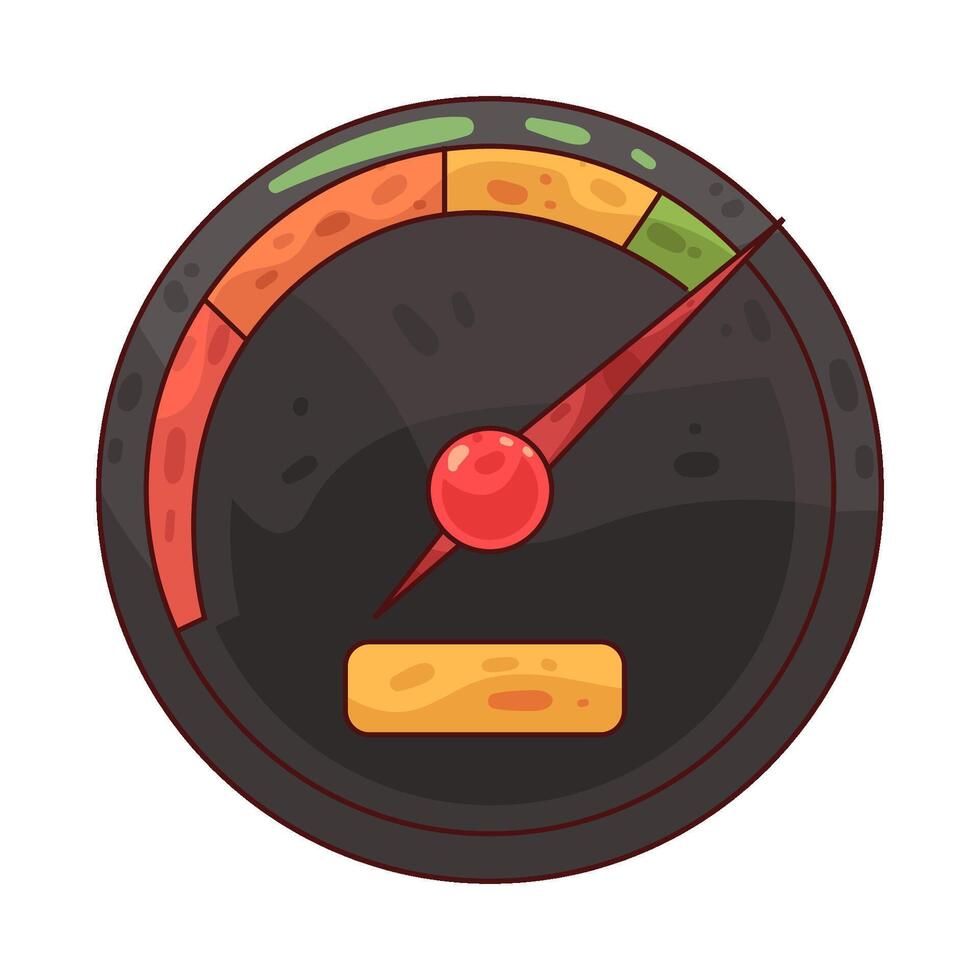 illustration of speedometer vector