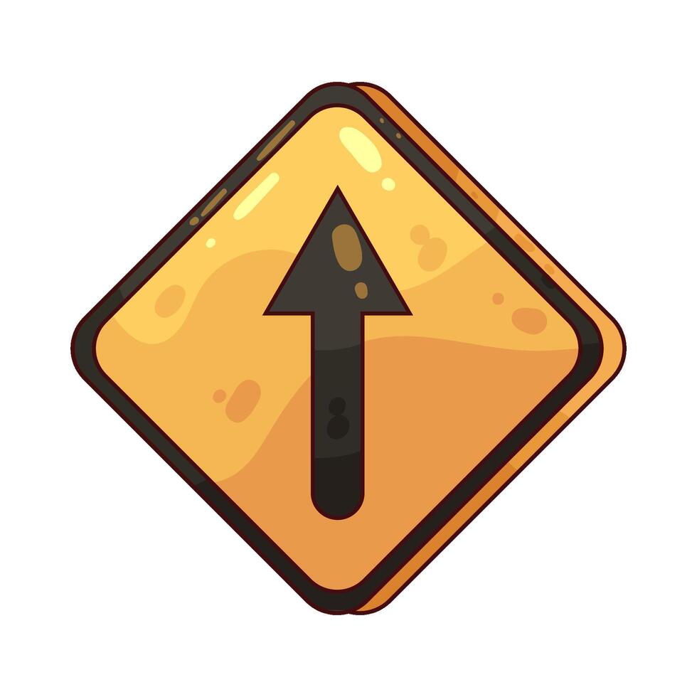 One Way Sign vector
