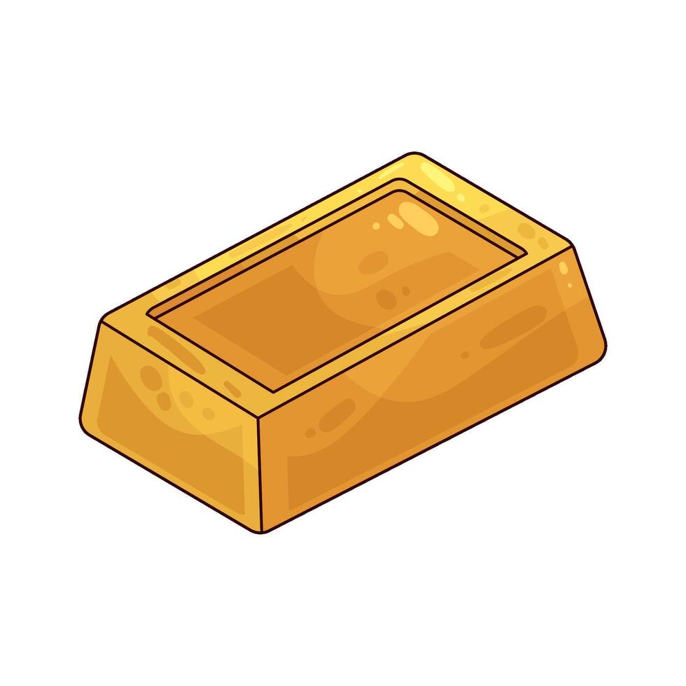 gold bar illustration vector