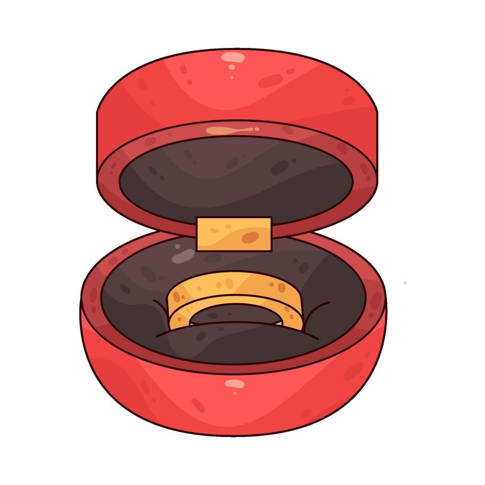 Velvet Ring Box vector