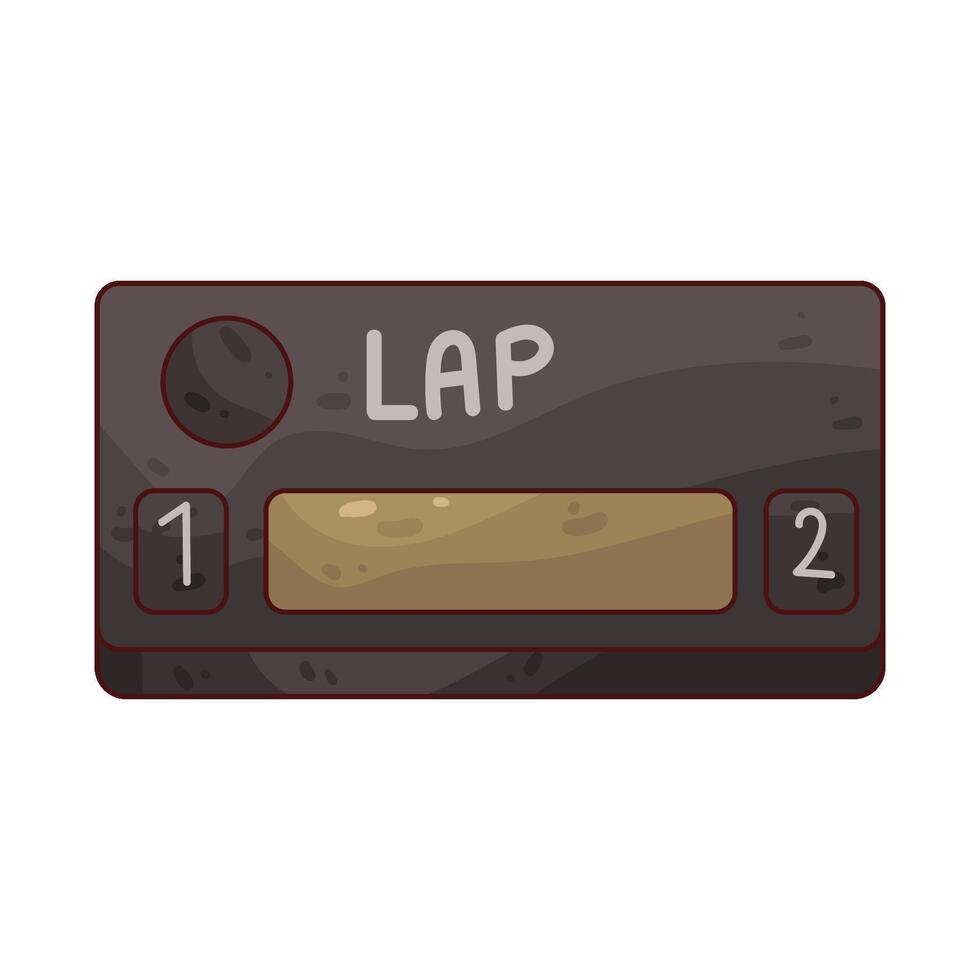 Lap Counter illustration vector