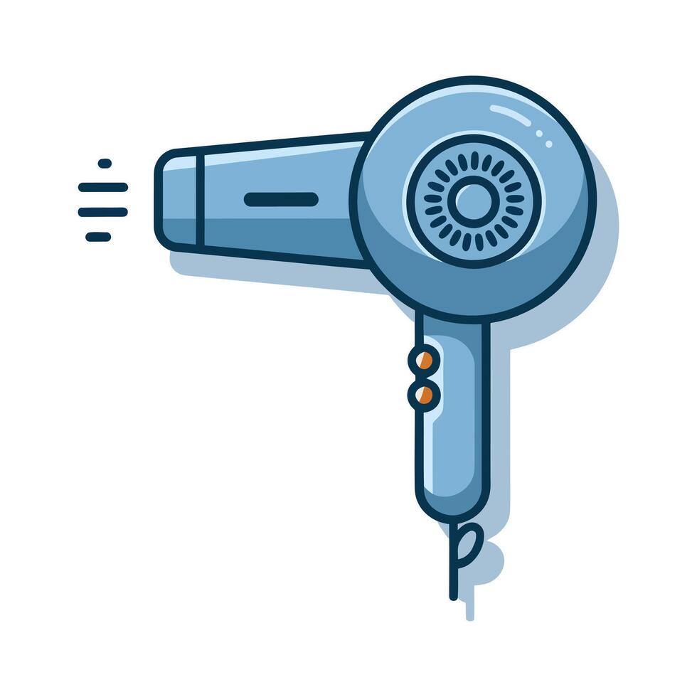 a blow dryer icon on a white background vector