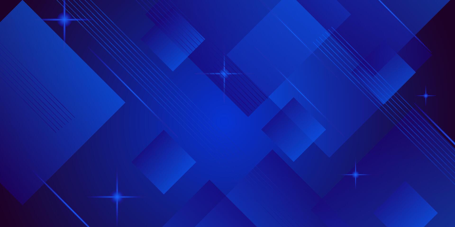 Modern abstract square shapes in blue overlapping on green geometric background. Cool pattern with simple style background. Eps10 vector