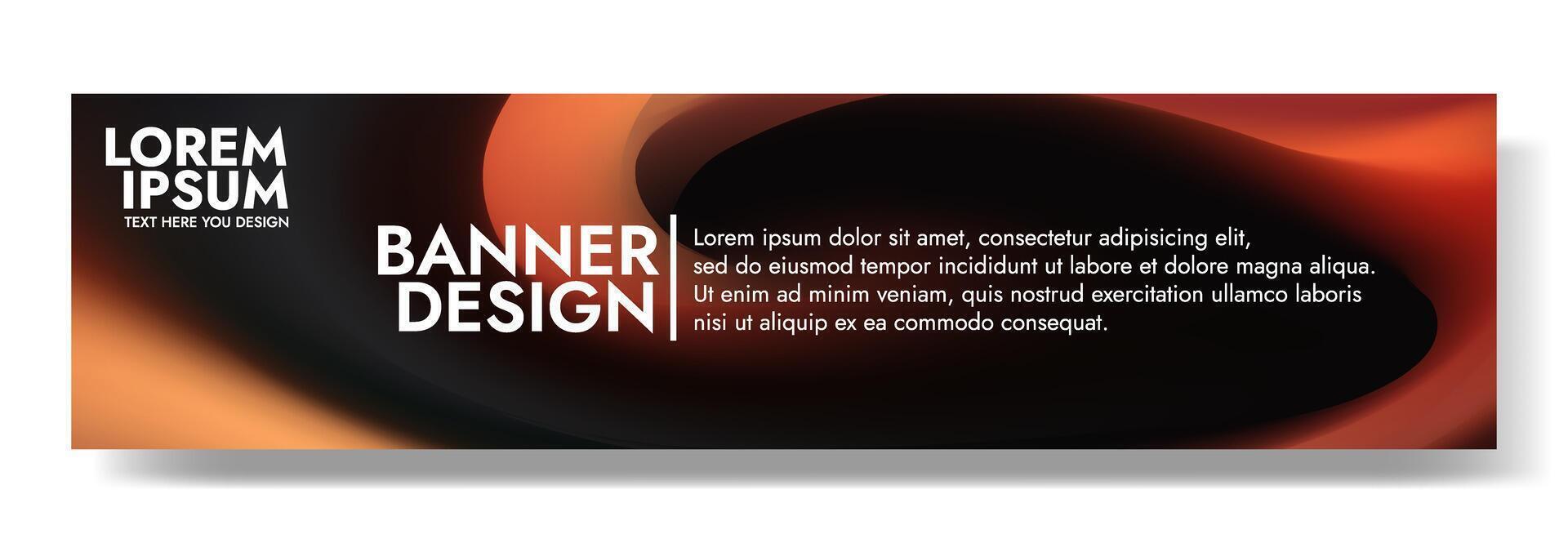 beautiful background template with a black and orange swirl vector
