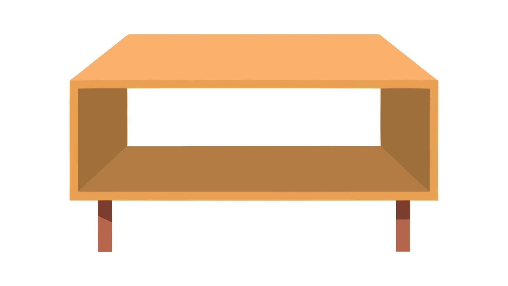 side table with shelf illustration vector