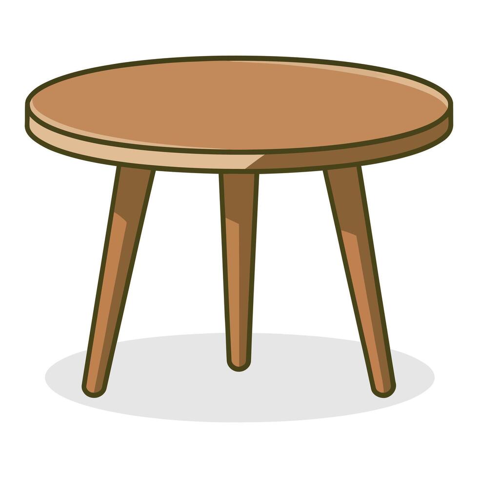 wooden table icon illustration design vector
