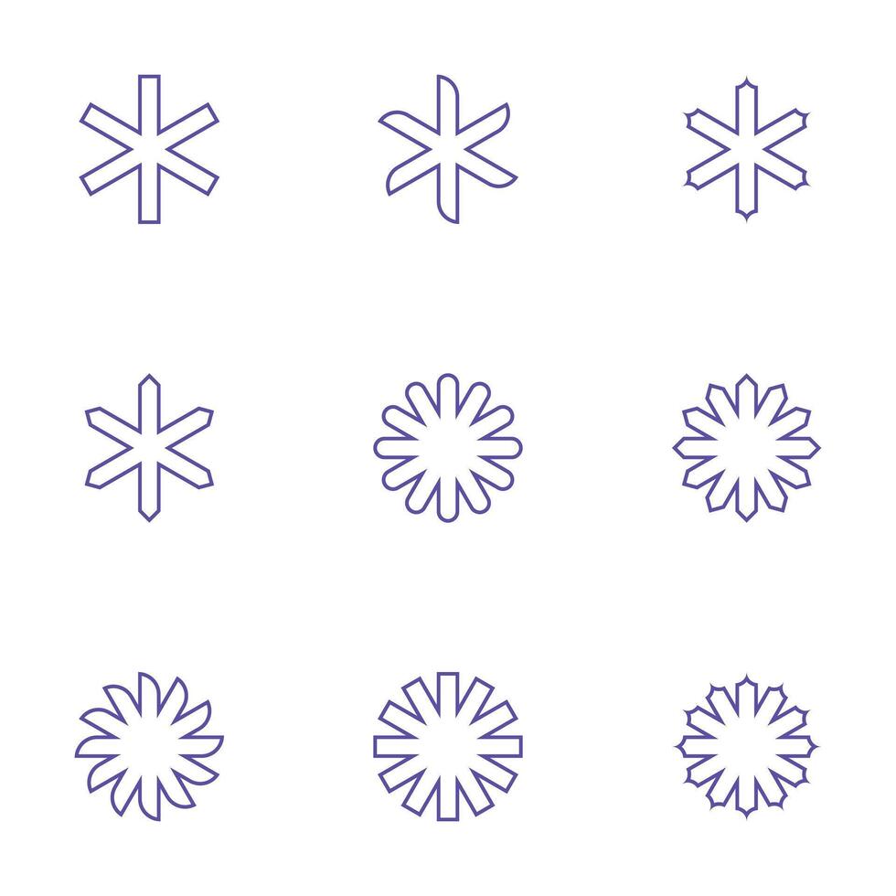 Groovy modern shapes. Abstract art style geometric elements. isolated vector