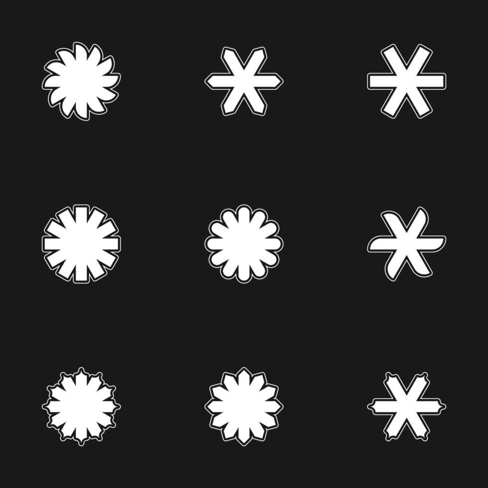 abstract modern spiral flower elements. illustration vector