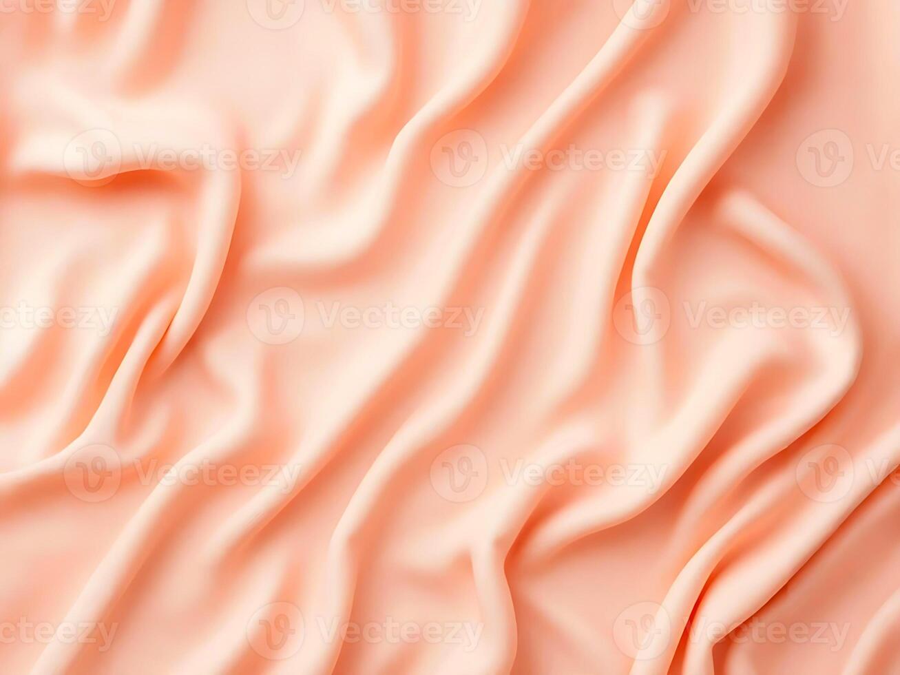 Soft Drapes of Peach Fabric photo