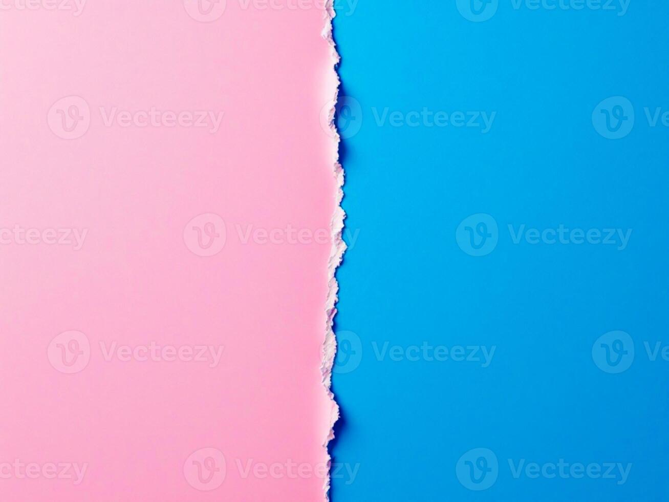 Torn paper with space for your message on pink and blue background photo