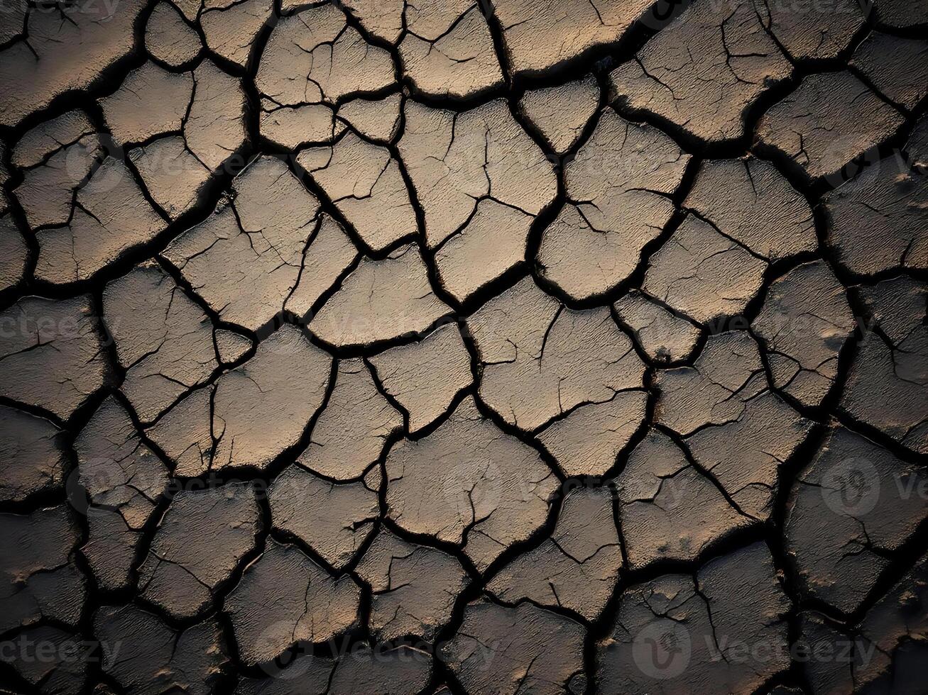 Abstract Texture of Dried Mud photo