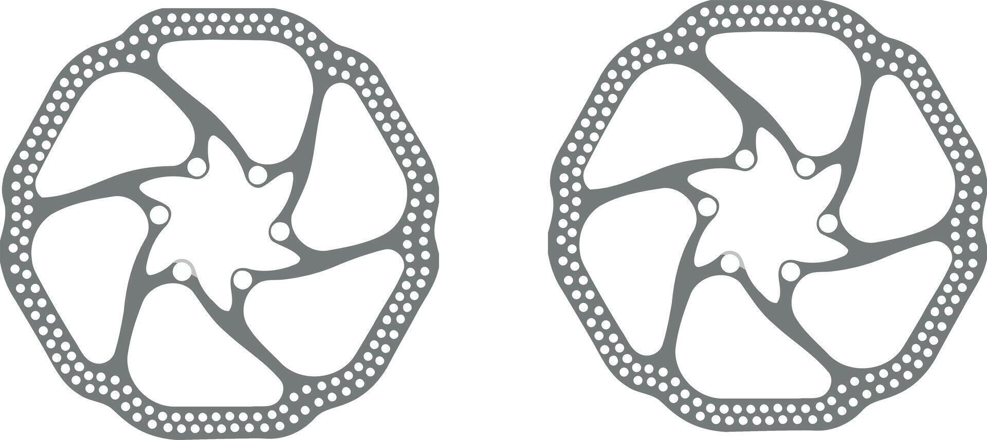 Two circular shapes with a white background vector