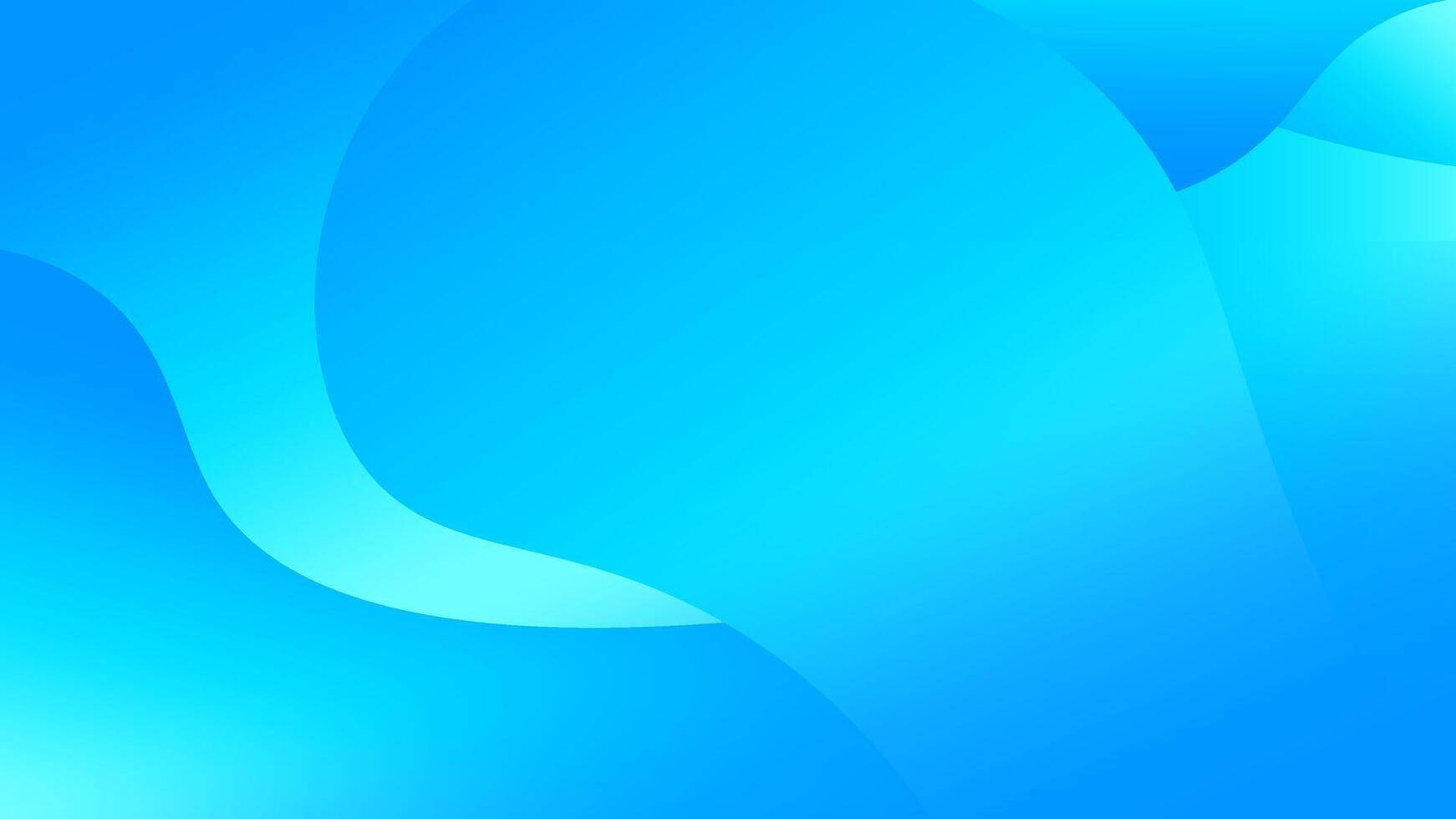 Blue Abstract Gradient Background With Curved Dynamic Shapes vector
