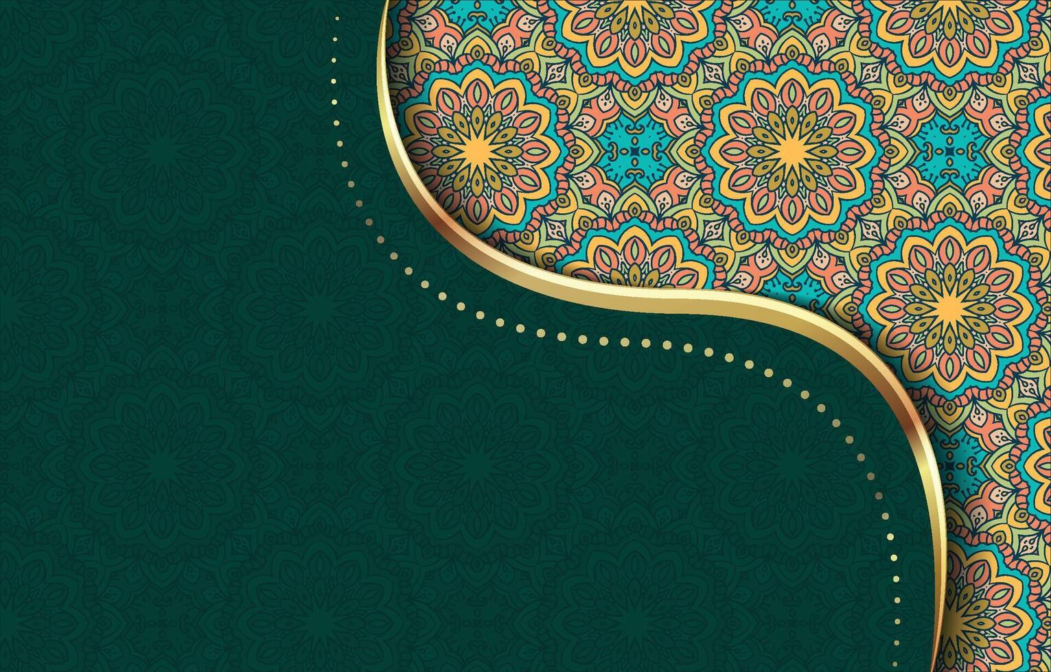 Vintage ornate background in Eastern style vector
