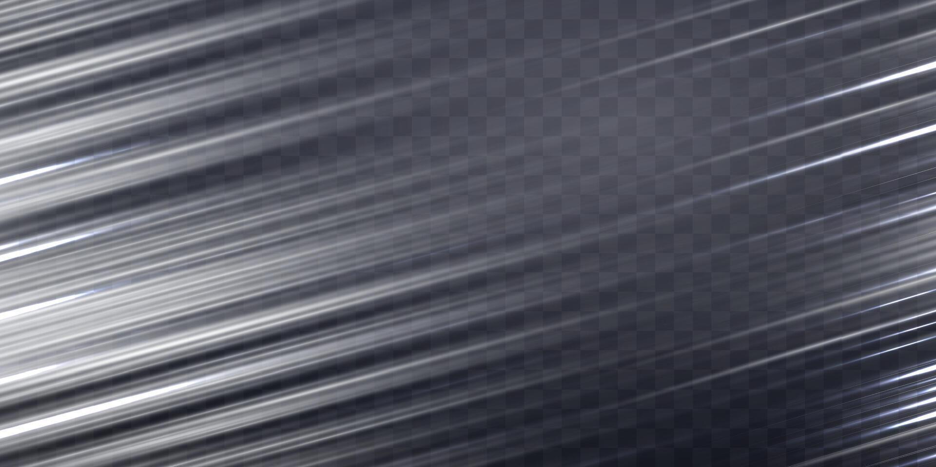 White speed rays, light neon flow, zoom in motion effect, silver glow speed lines, colorful light trails, stripes. Abstract vector