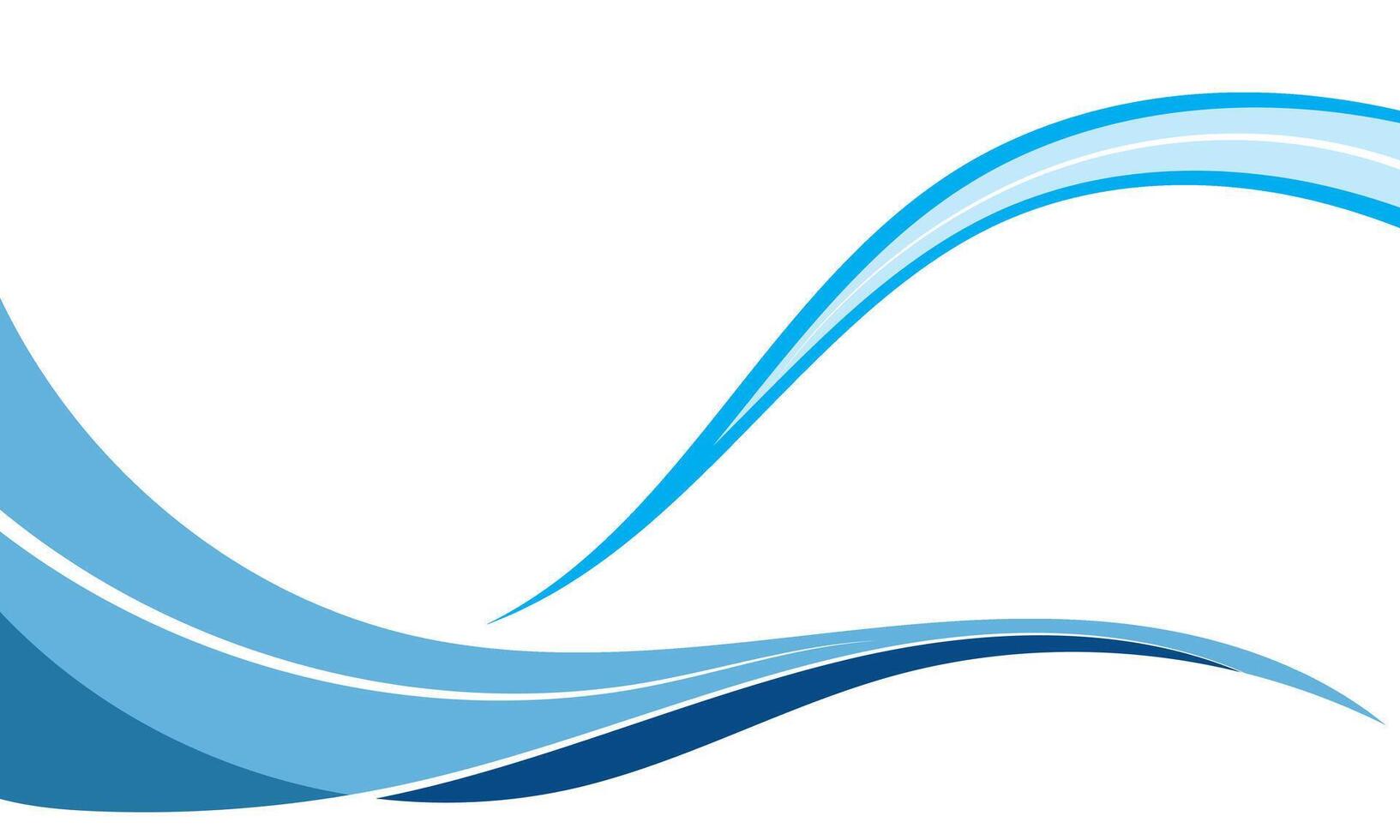a blue wave logo with a white background vector
