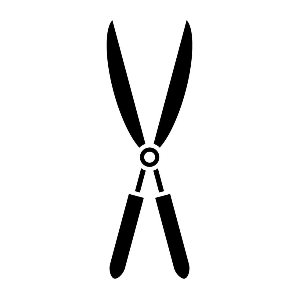 Garden shears icon. Simple illustration of garden shears icon for web design isolated on white background vector
