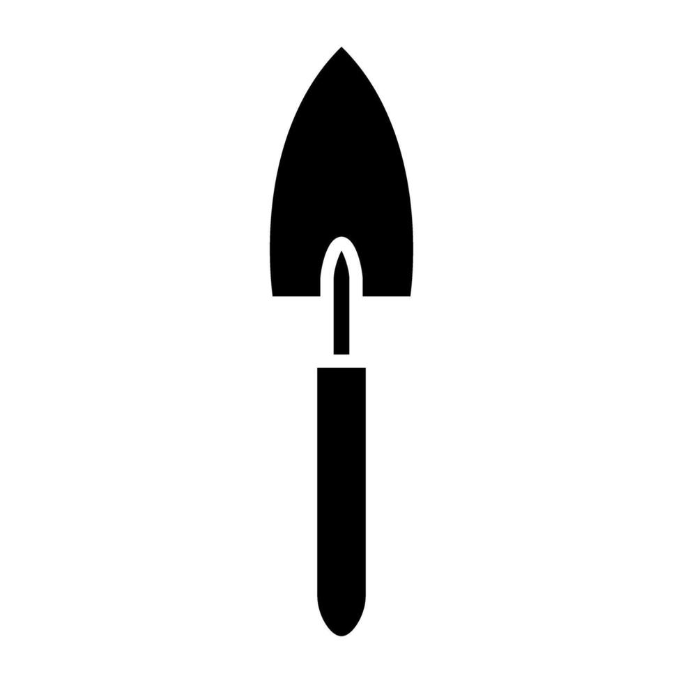 Garden shovel icon. Simple illustration of garden shovel icon for web vector