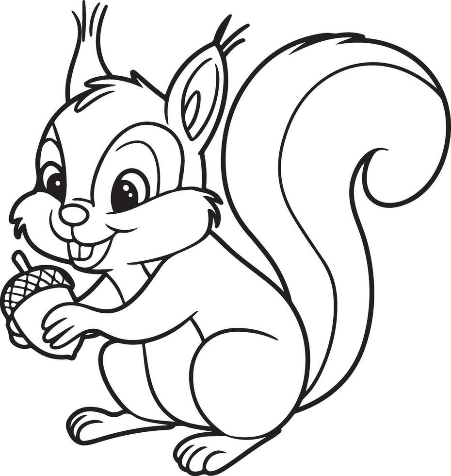 Rabbit Animal coloring pages illustration vector