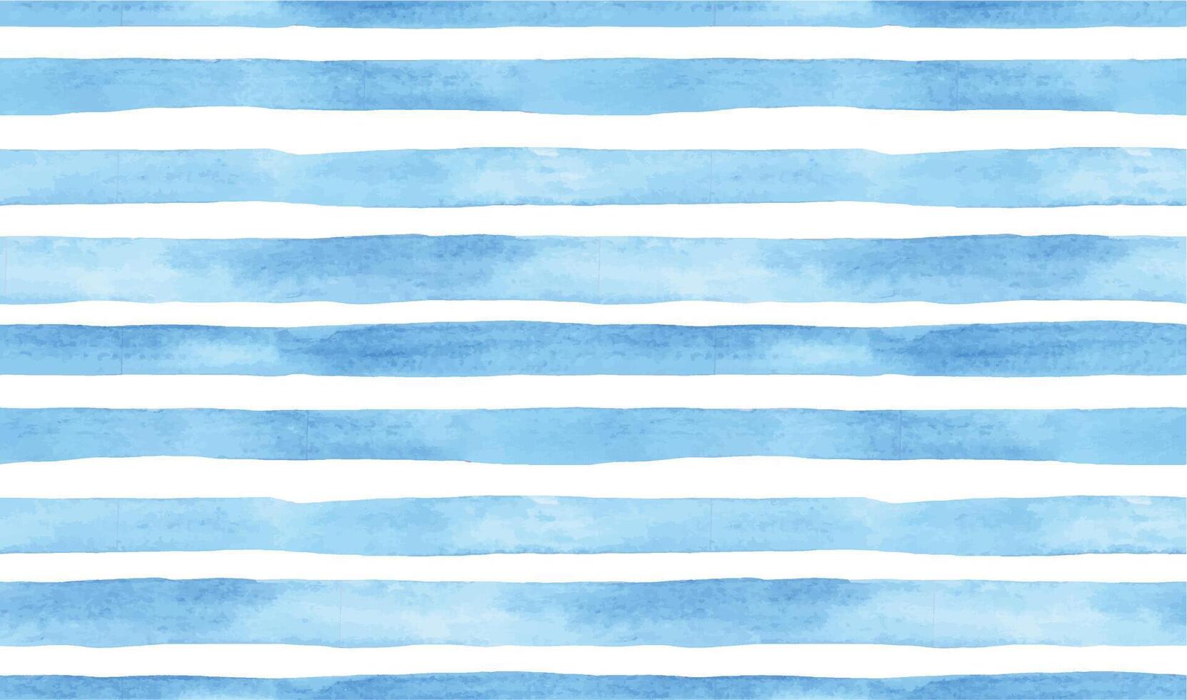 seamless watercolor pattern with blue stripes on a white background vector