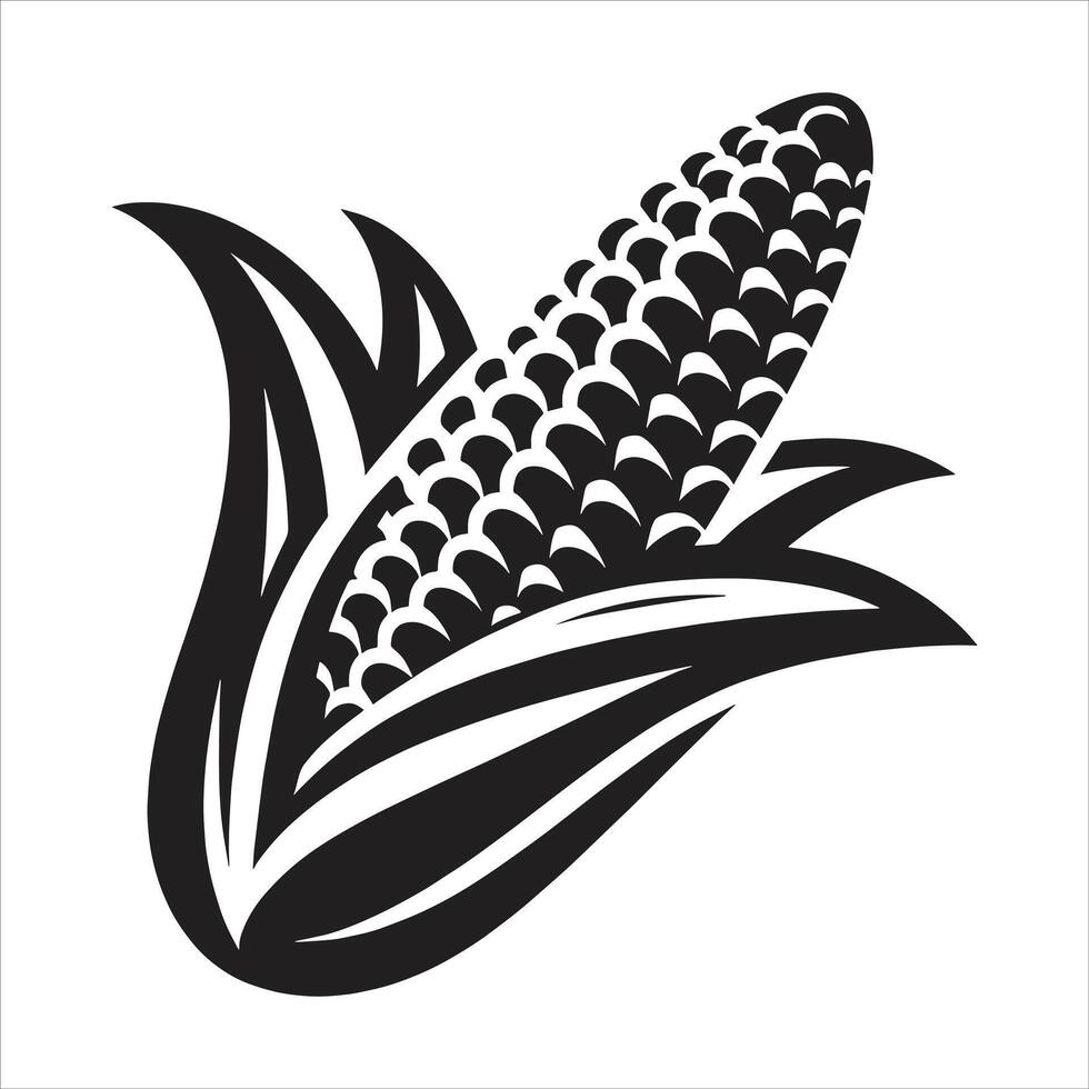 Corn icon on white background vector