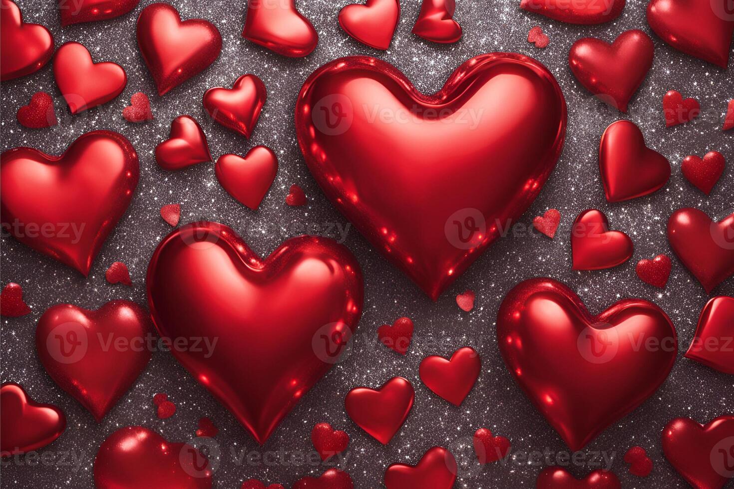 Valentine's Day Edition 8 - Scarlet Heart Against a Glimmering Ground photo