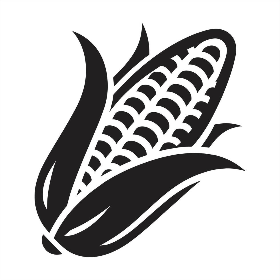 Corn icon on white background vector