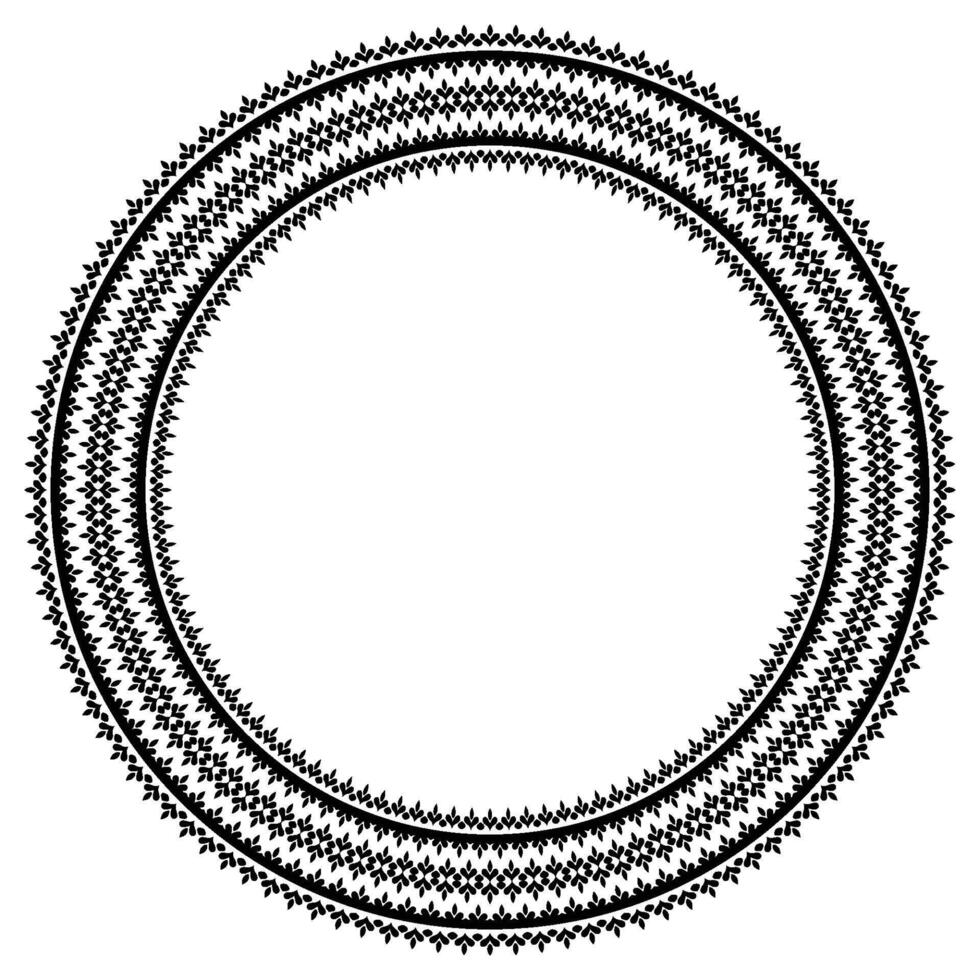 Classic Arabic Ornamental Frame and Border. vector