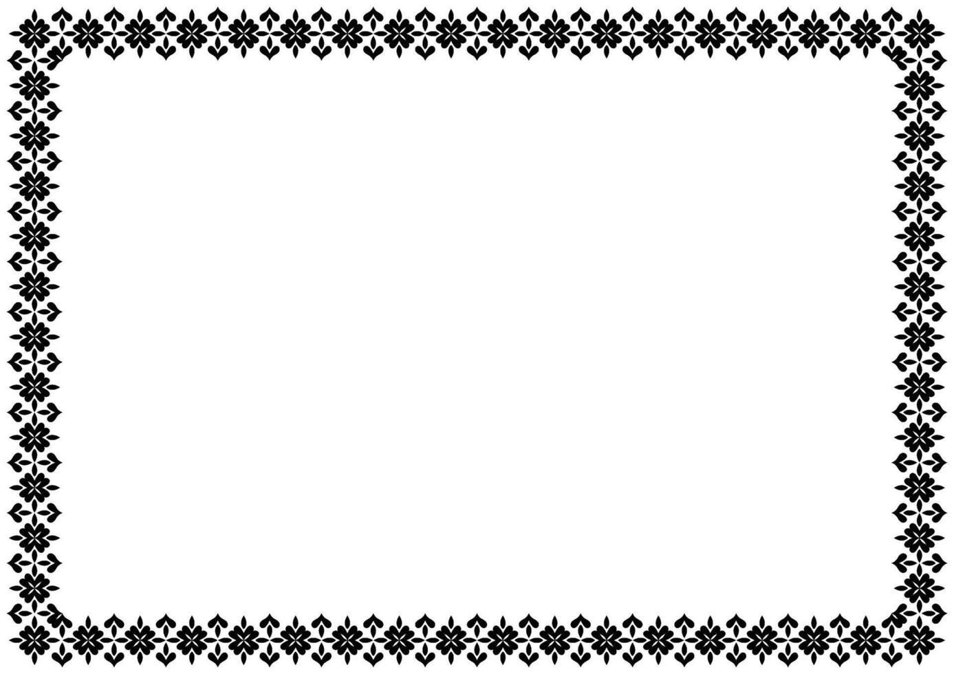 Intricate Ornamental Border and Arabic Frame. vector