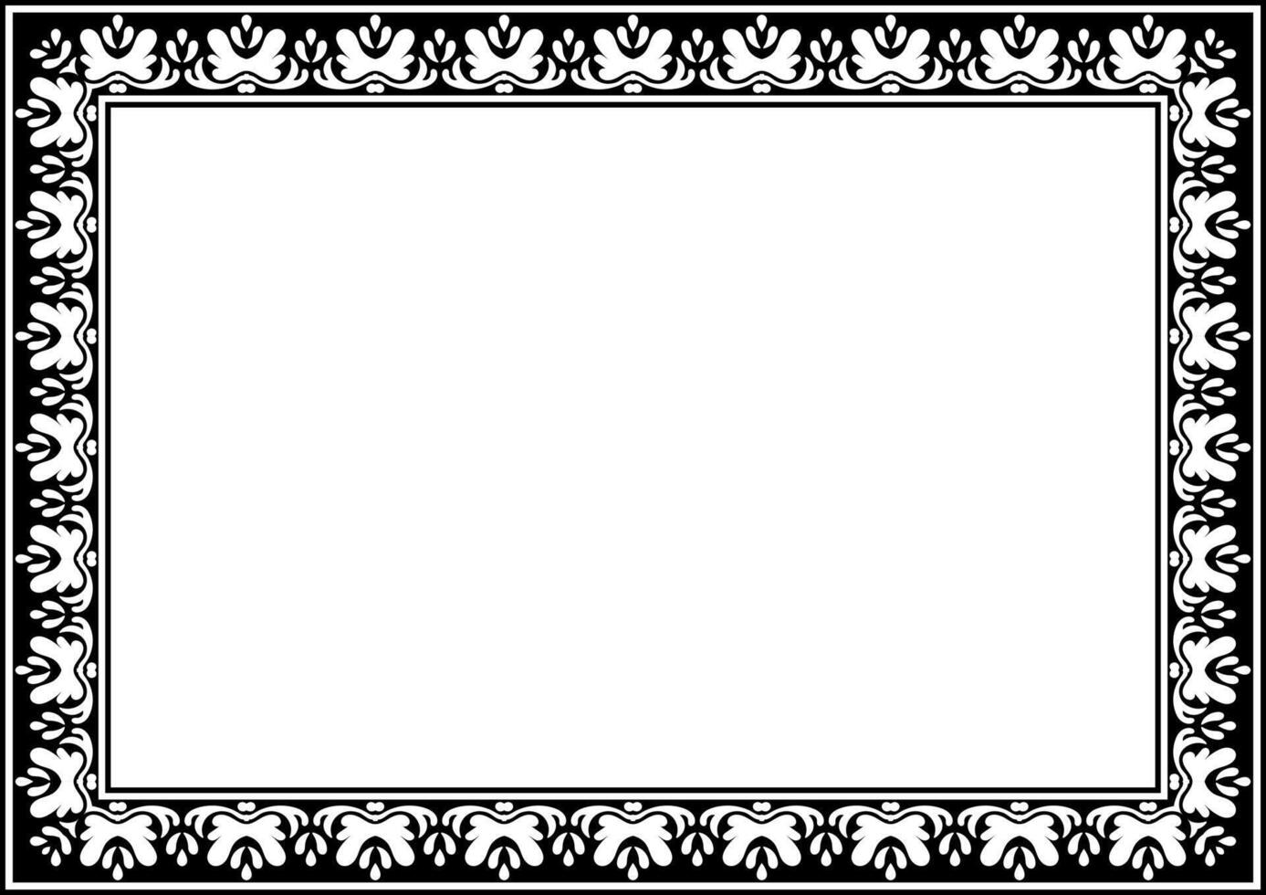 Retro Ornamental Frame and Border. vector