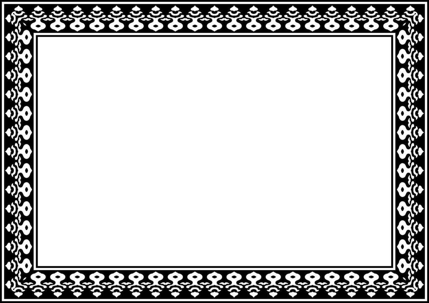 Geometric Classic Border and Frame. vector