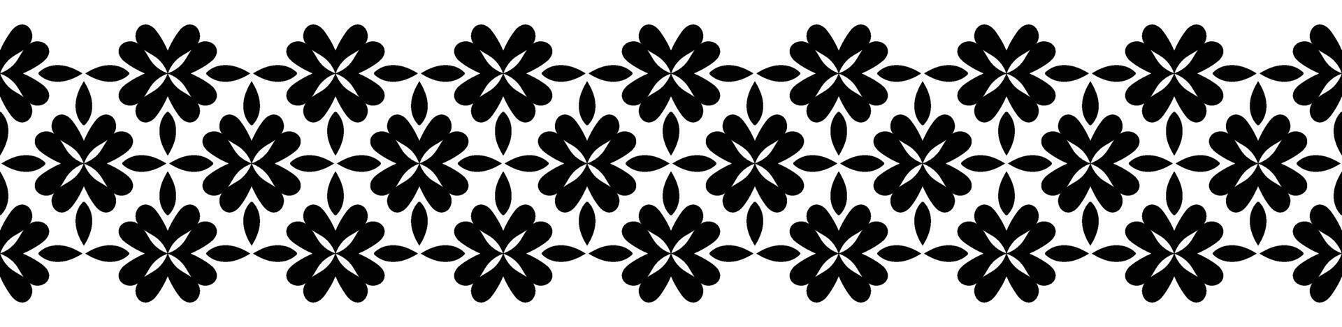 Ornamental Floral Border Pattern for Luxury. vector