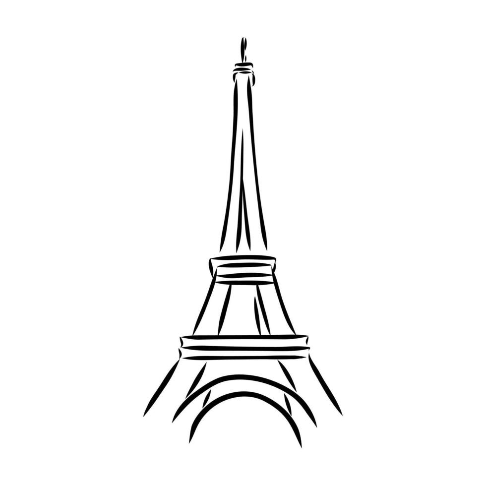 eiffel tower paris icon illustration vector