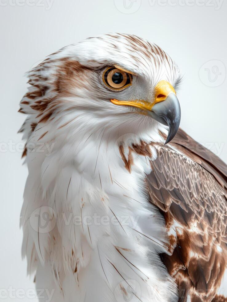 an eagle with a yellow beak and white feathers36 photo