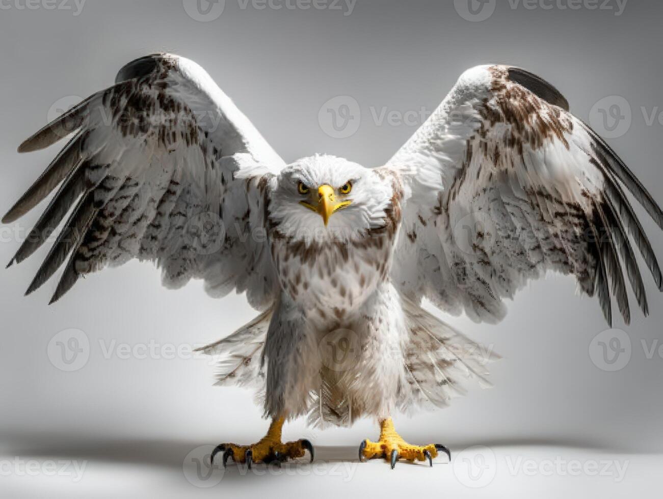 an eagle with a yellow beak and white feathers30 photo