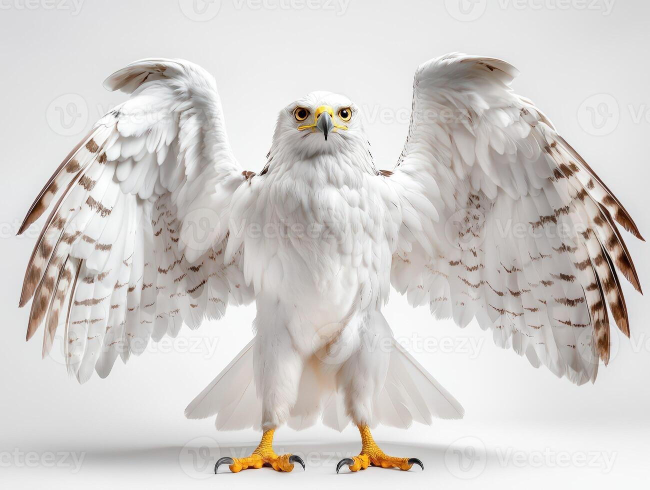 an eagle with a yellow beak and white feathers28 photo