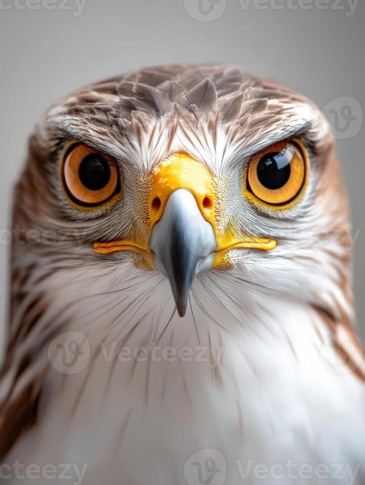 an eagle with a yellow beak and white feathers24 photo