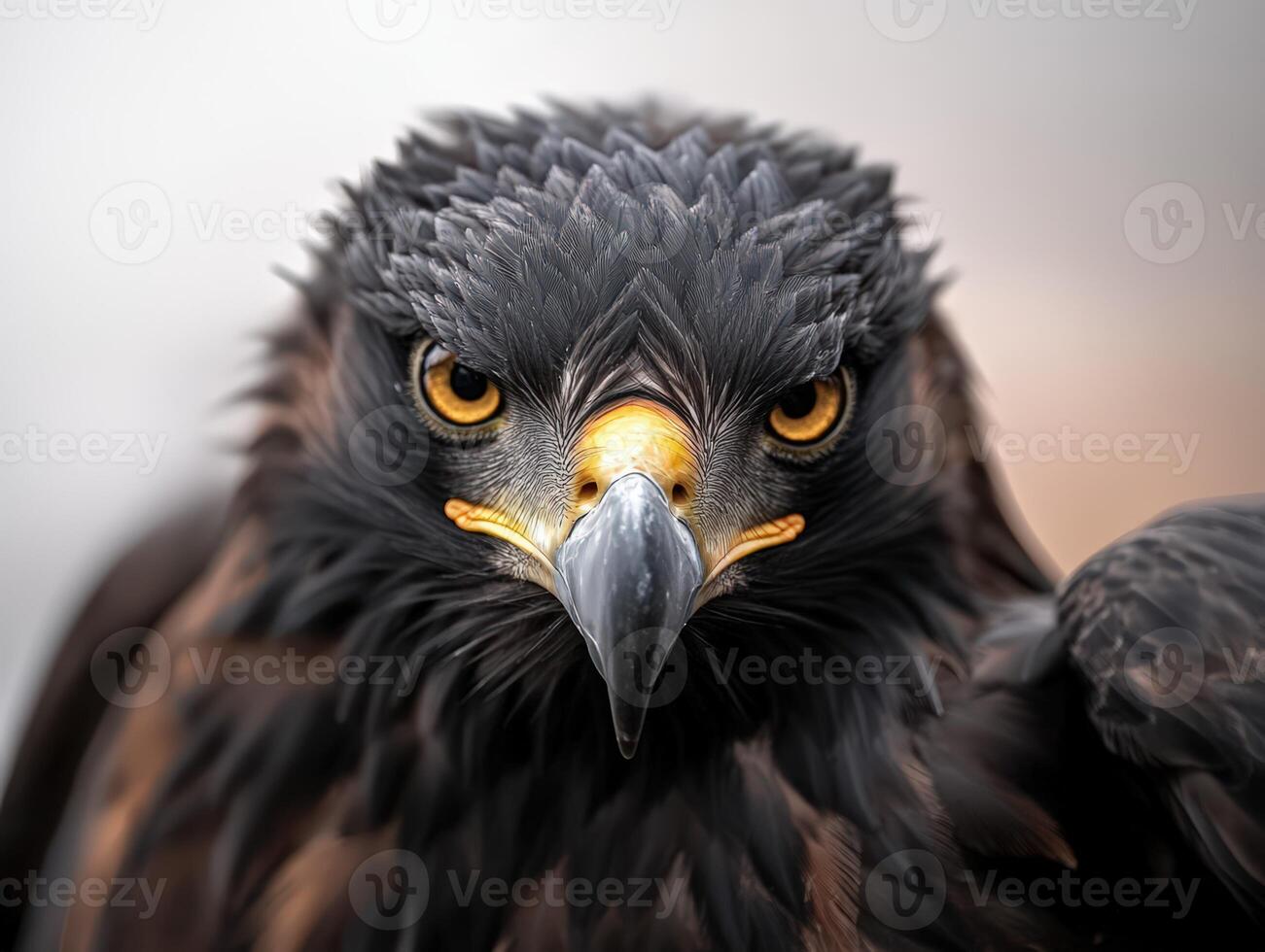 an eagle with a yellow beak and white feathers17 photo