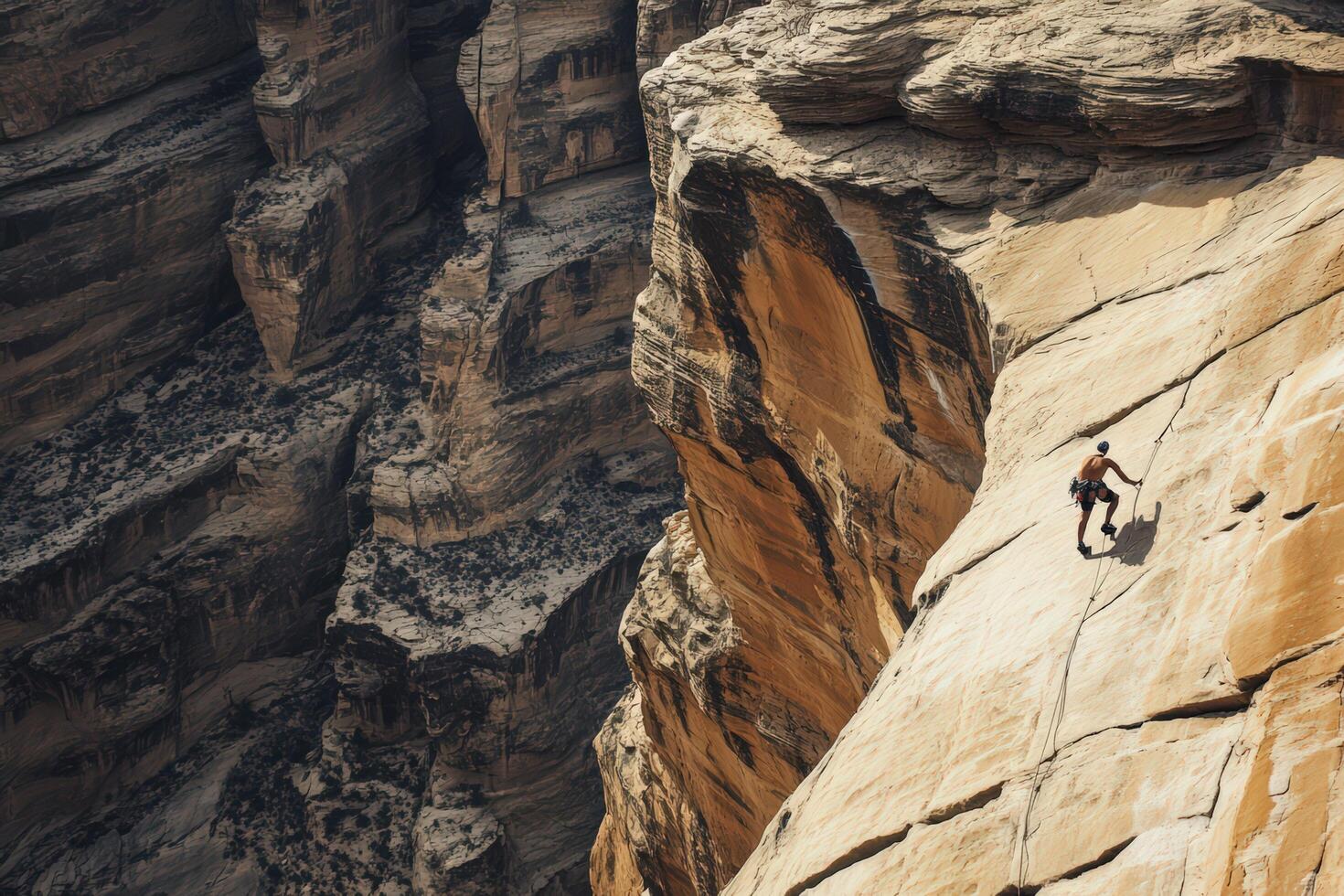 a man Extremes rock climbing18 photo
