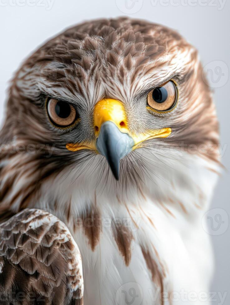 an eagle with a yellow beak and white feathers14 photo