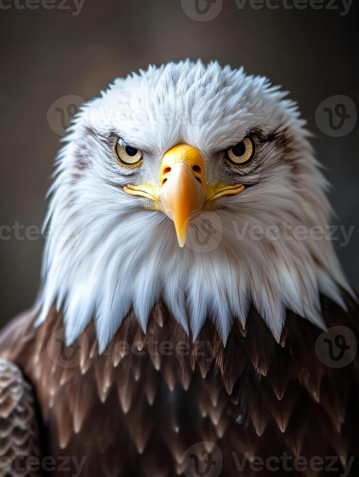 an eagle with a yellow beak and white feathers10 photo