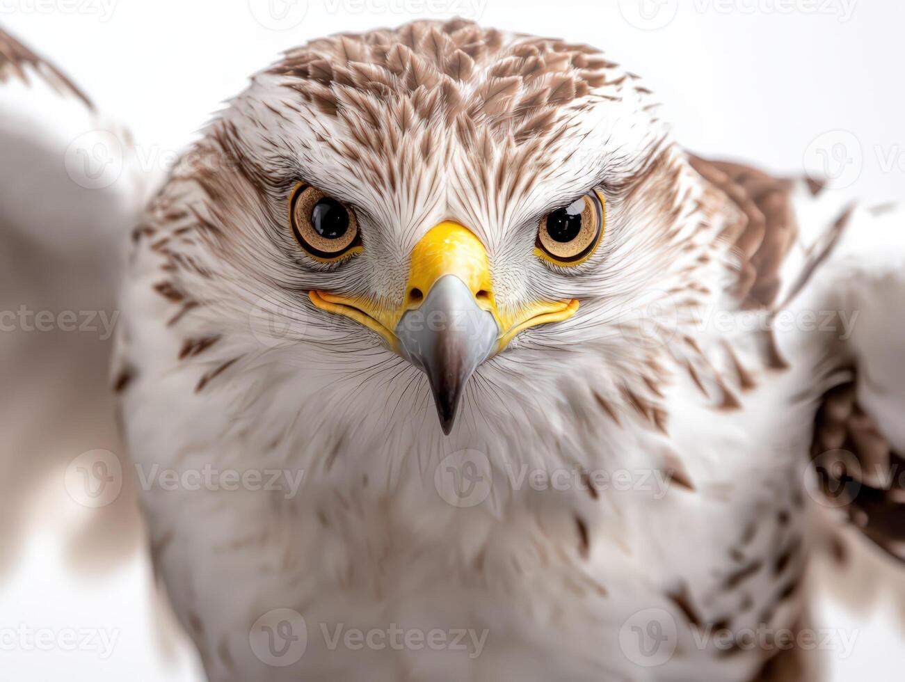 an eagle with a yellow beak and white feathers11 photo