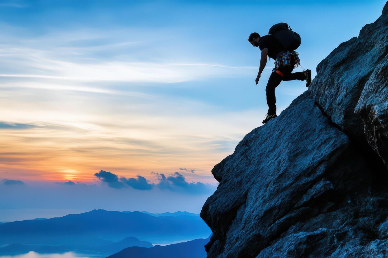 a man Extremes rock climbing9 photo
