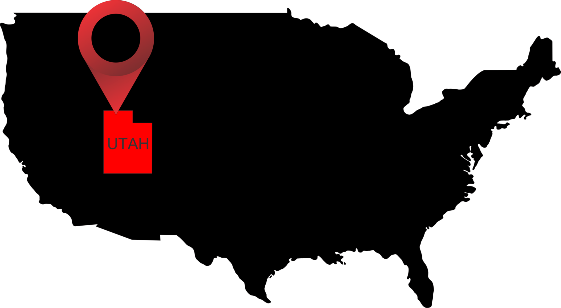 UTAH pin map png
