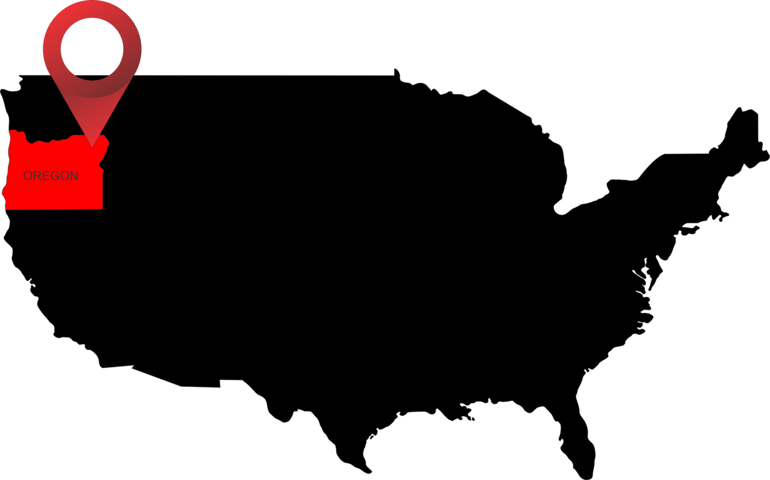 ORREGON pin map png