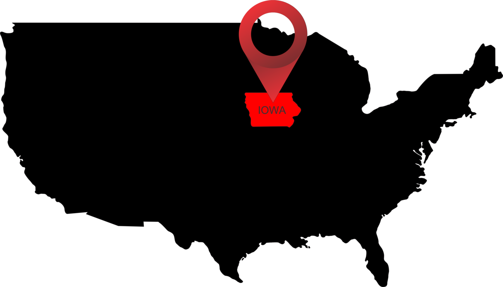 IOWA pin map png