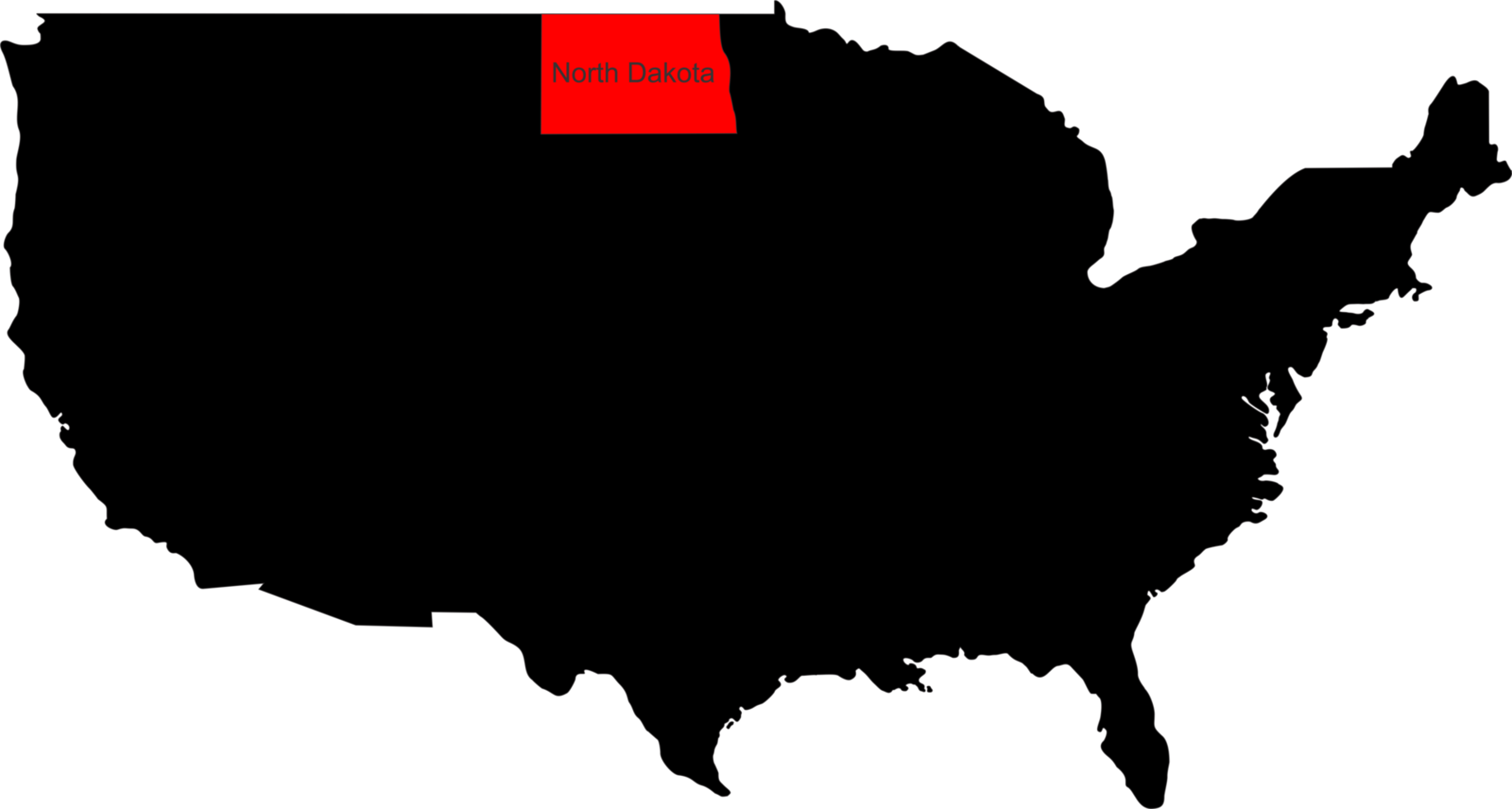 North Dakota pin location png