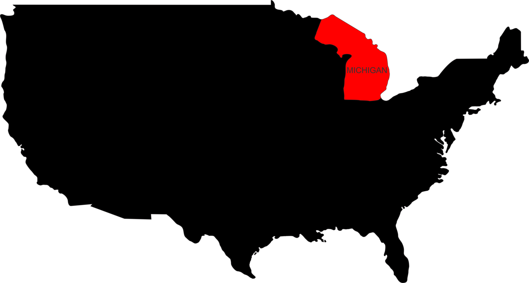 MICHIGAN pin location png